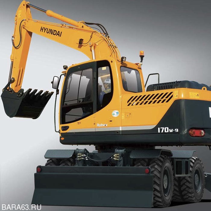 Колесный экскаватор Hyundai R180W-9S